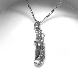 Miniature Knife Charm Camping Tool Outdoors Camping lovers Gift Pendant Necklace